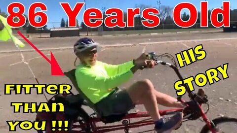 🔥86 YEAR OLD Richard Bikes + Runs EVERYDAY What's Your Excuse? His Story🔥Cheyenne Wyoming 🔥