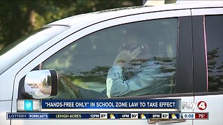 Law preventing cell phone use by drivers in school zones goes into effect Tuesday