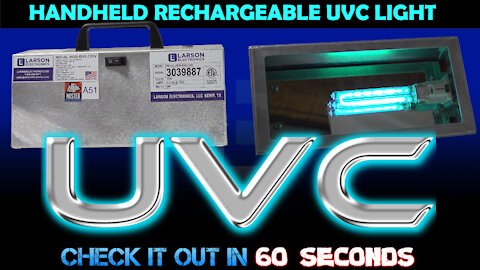 UVC Handheld Surface Sanitizer Light Rechargeable - Aluminum - 8 Hour Runtime