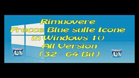 Rimuovere Frecce Blue sulle Icone file Compressi Win10 (32-64 Bit)