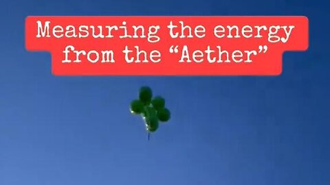 Energy in the air (Aether) - man shows this