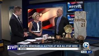 Sport memorabilia auction at MLB All-Star Week
