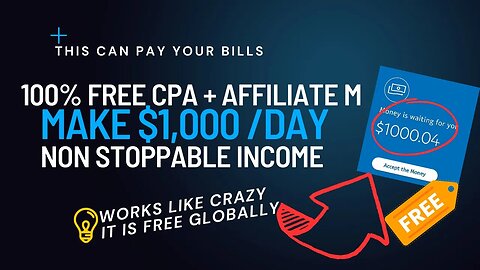 This Method Acting Might Pay Your Bills, Make $1000 A Day, CPA Marketing, Affiliate Marketing