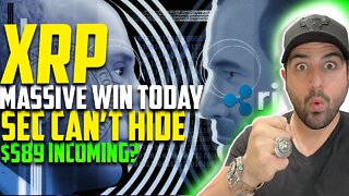 🤑 XRP (RIPPLE) MASSIVE WIN TODAY! $589 INCOMING | ETH IS A SECURITY? | BLACKROCK NEW CRYPTO ETF 🤑