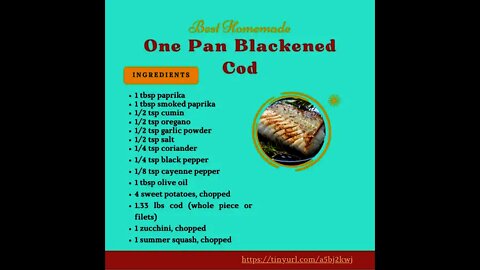 One Pan Cod - Bodybuilding and Weight Watchers Friendly #shorts