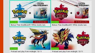 DIGITAL Pokemon Sword and Shield comes with a STEELBOOK!?
