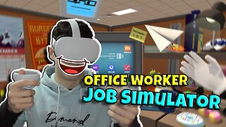 I GOT A PROMOTION!! - JOB SIMULATOR! - OFFICE WORKER!