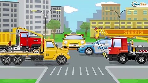 The Police car Vs BAD CARS Battle I Emergency Cars & Trucks for Kids I Car For Kids Cartoon