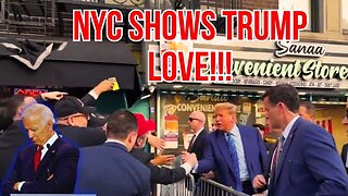 TRUMP Visits NYC Bodega (Chants of 4 More Years and I love You)