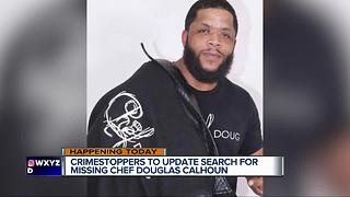 Crime Stoppers to provide update on search for missing chef Douglas Calhoun