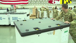 National Guard sets up field hospital at Baltimore Convention Center