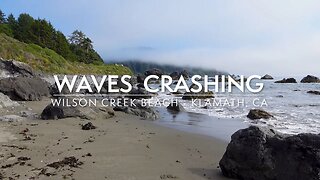 4K Ocean Waves Crashing on Rocky Beach (Peaceful & Relaxing Sounds) - Wilson Creek Beach, California