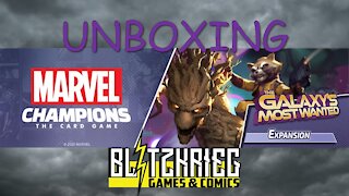 Marvel Champions Card Game Galaxy's Most Wanted Expansion Unboxing Groot Rocket Raccoon Nebula