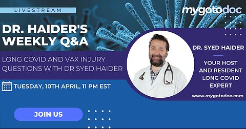 LIVE Q&A WITH DR. HAIDER