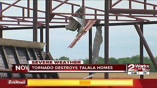 Tornado tears through Talala homes