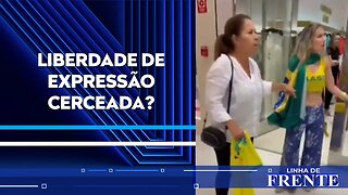 Mulher é proibida de usar bandeira do Brasil em shopping | LINHA DE FRENTE