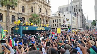 SOUTH AFRICA - Cape Town - Springbok Trophy Tour (Video) (aeW)