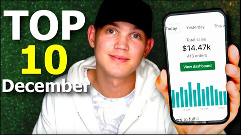 Top 10 Dropshipping Products December 2022 ⭐️