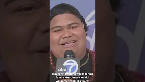 Iam Tongi has kind words for his family after American Idol win#americanidol #shorts