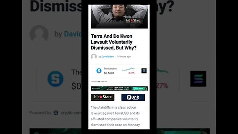 Terra And Do Kwon Lawsuit Voluntarily Dismissed, But Why? | Crypto Mash |