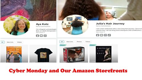 Cyber Monday and Our Amazon Storefronts