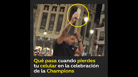 Paran las celebraciones de la Champions para devolver un móvil en España