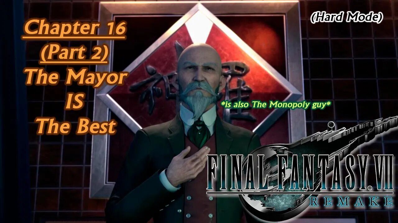 Final Fantasy VII Remake (PS5) Hard Mode Chapter 16 (Part