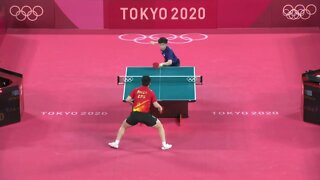 Fan Zhendong vs Lin Yun Ju SF Tokyo 2020 Olympic Highlights 4