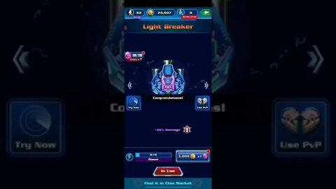 GALAXY ATTACK ALIEN SHOOTER - Space Ship Capability - Light Breaker 170 crystals