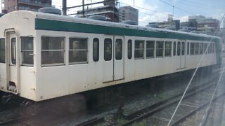 Train arrives at Takasaki station in Japan