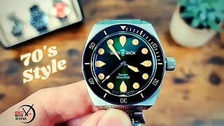 🇩🇪 Heinrich Taucher 1 German Retro Diver 🤿 Microbrand Honest Watch Review #HWR