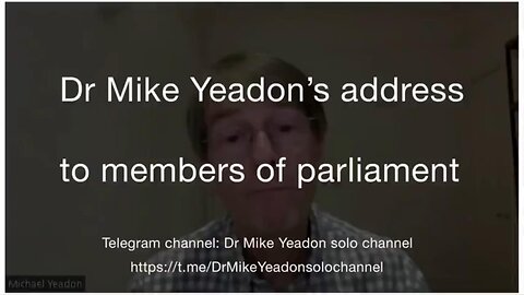DR MIKE YEADON'S ADDRESS TO THE UK PARLIAMENT - Dec 4th 2023