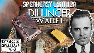 (GAW) My NEW FAVORITE wallet from Speakeasy Leather: The Dillinger Minimalist Wallet! (EDC)