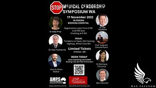 LIVE STREAM : AMPS - STOP MEDICAL CENSORSHIP SYMPOSIUM WA