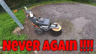 WORST JOB OF THE YEAR SO FAR! Cleaning An OVERGROWN Tarmac Basketball Court! Using CUBB WEED BRUSH!