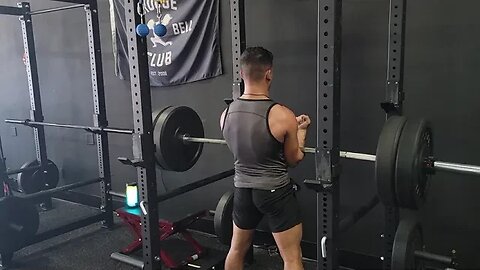 Zercher Pin Squats (Zercher Anderson Squats from Pins)