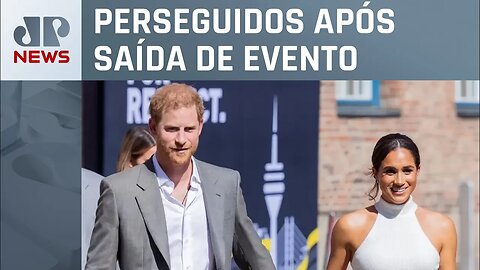 Príncipe Harry e Meghan Markle sofrem perseguição de carro