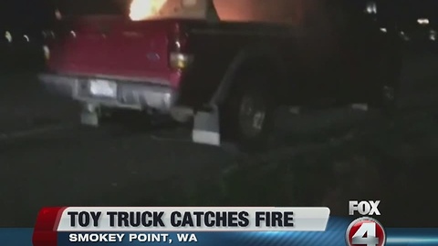 Toys R US toy truck recall after fire