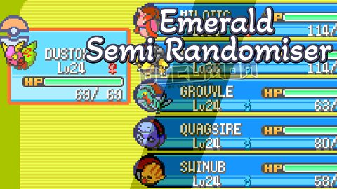 Pokemon Emerald Semi Randomiser - New GBA Hack ROM with GREAT BST curve by Anguishjumps