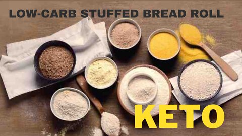 5 MINUTE Keto Bread | How To Make Low Carb Bread For Keto | 1 NET CARB-low-carb stuffed bread roll