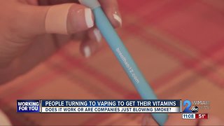 People Turning To Vaping To Get Their Vitamins