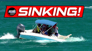 Sinking Boat at Haulover Inlet, Overloaded Boat