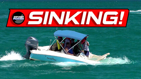 Sinking Boat at Haulover Inlet, Overloaded Boat