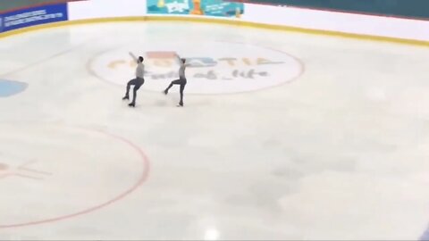 *Scary Fall - Please Beware* - Ashley CAIN / Timothy LEDUC, GOLDEN SPIN ZAGREB PAIRS FS Dec.-7