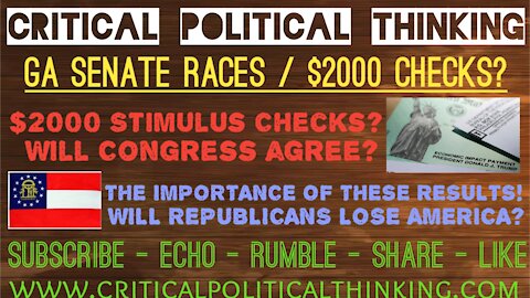 GA Decides The Fate Of The Republican Party, $2000 Stimulus Checks, & Who Will Contest The Election!