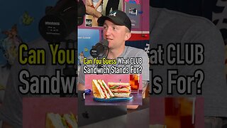 Did You Know What CLUB Sandwich Stand For?! We Had No Idea! #shorts #food