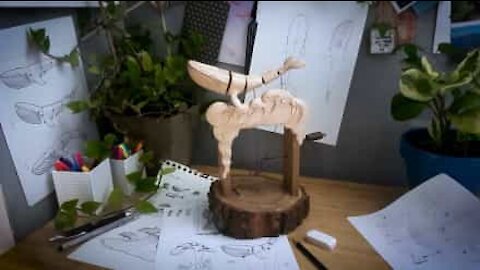 Avez-vous déjà vu une telle sculpture sur bois?