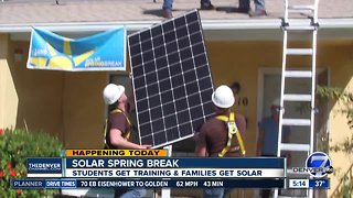Solar Spring Break gives students training