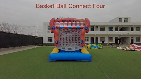 Basket Ball Connect Four #factorybouncehouse #factoryslide #bounce #bouncy #castle #inflatable