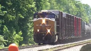 CSX Q369 Manifest Mixed Freight Train from Sterling, Ohio June 4, 2022